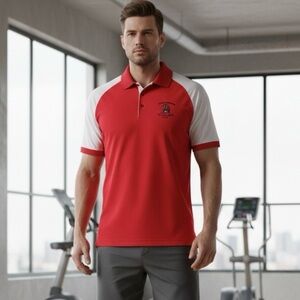 Antigua Men’s Copper Cannon Golf Club Polo Shirt XL EUC